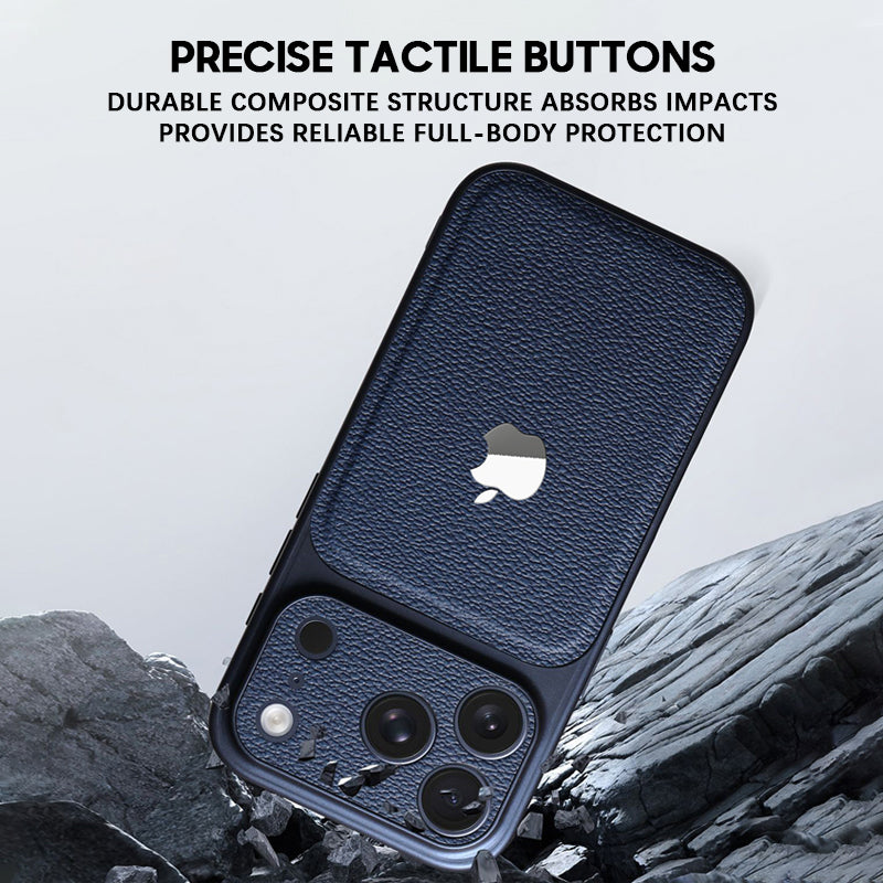 Dark Blue | iPhone Leather Texture Case