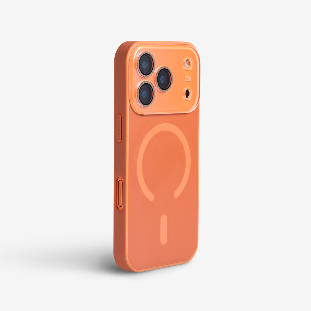 Orange | iPhone MagSafe Matte Mirror Case