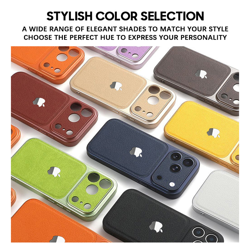 Pink | iPhone Leather Texture Case