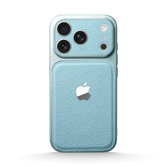 Light Blue | iPhone Leather Texture Case