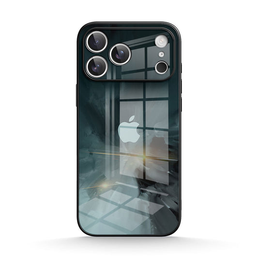 Black Gray | IPhone Series Tempered Glass Case