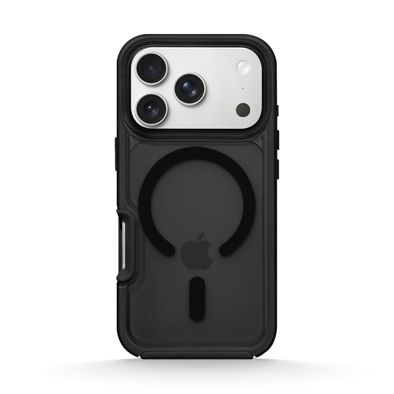 Dark Black | iPhone Translucent Matte MagSafe Case