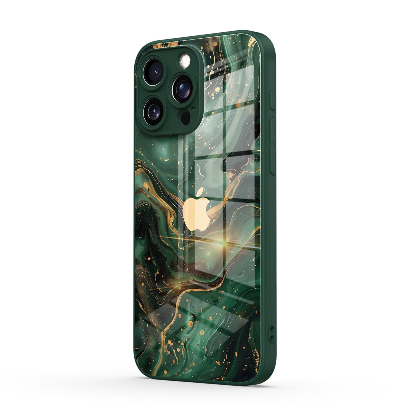 Gilded Green | iPhone Series Tempered Glass Case