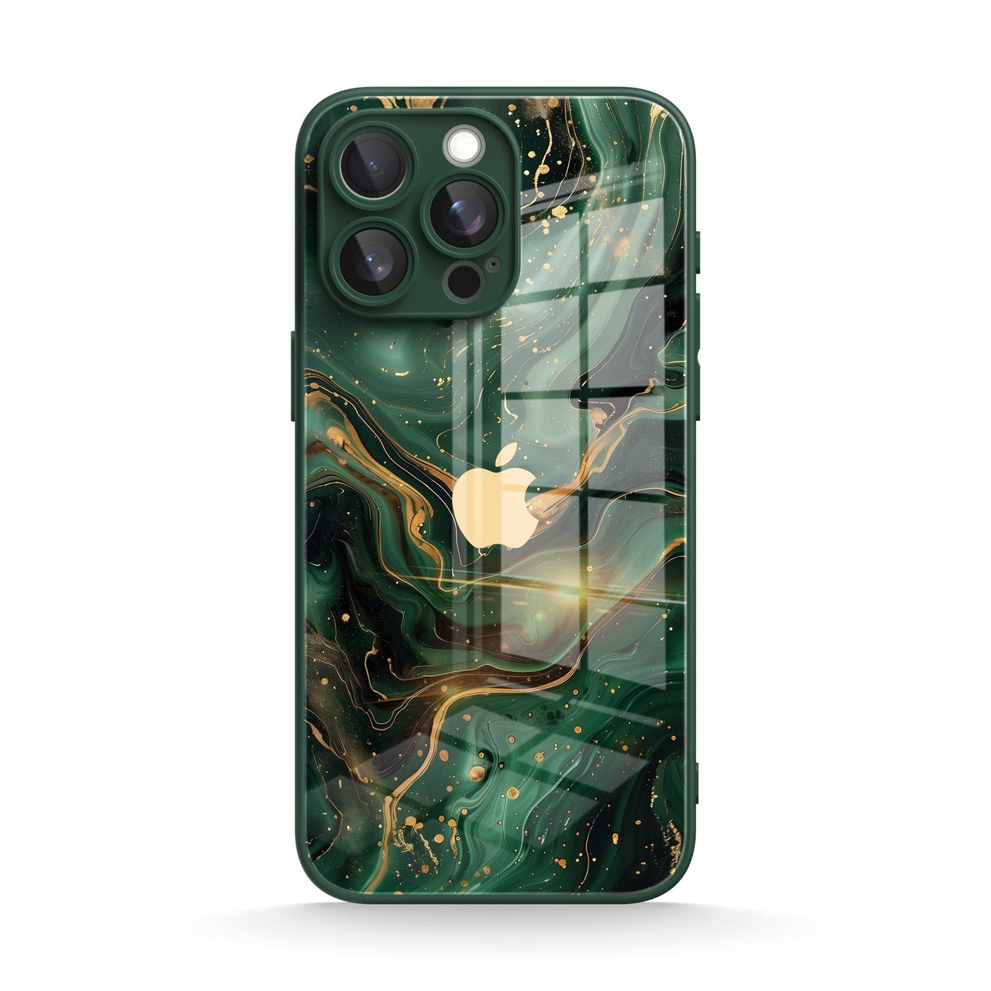 Gilded Green | iPhone Series Tempered Glass Case