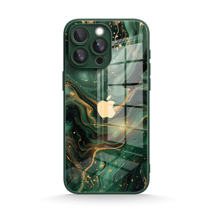 Gilded Green | iPhone Series Tempered Glass Case