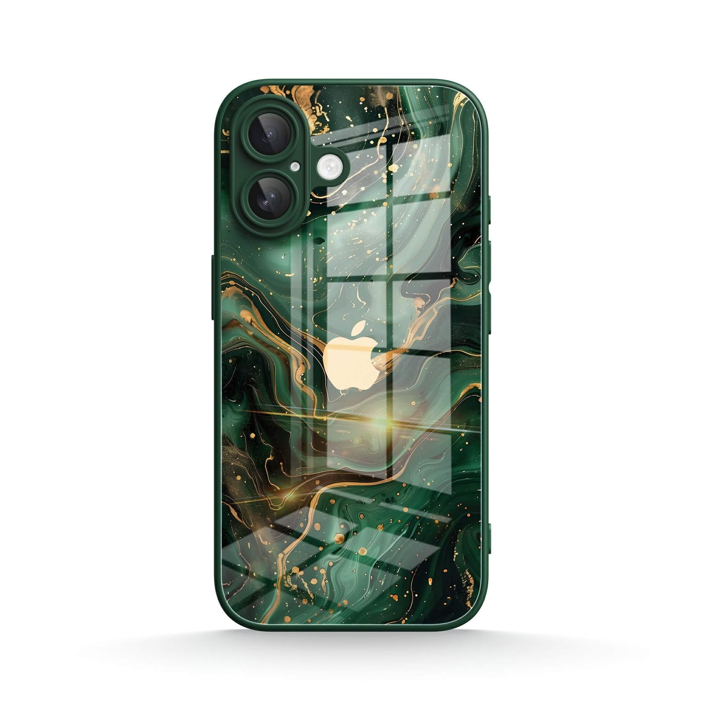 Gilded Green | iPhone Series Tempered Glass Case