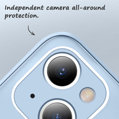 Light Blue | iPhone Tempered Glass Phone Case