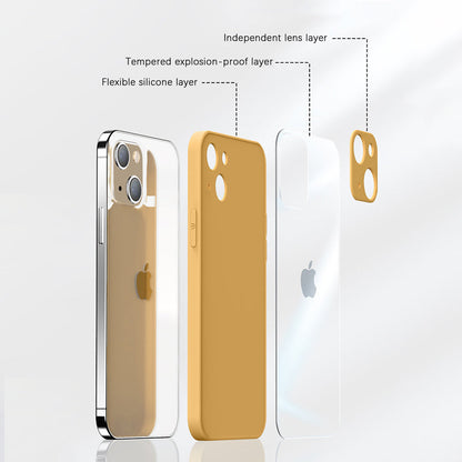 Red | iPhone Tempered Glass Phone Case