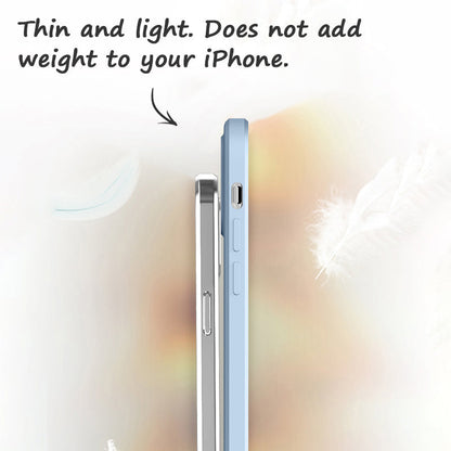 White | iPhone Tempered Glass Phone Case