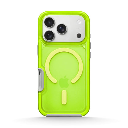 Fluorescent Green | iPhone Translucent Matte MagSafe Case