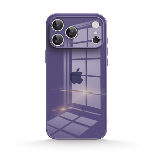Dark Purple | iPhone Tempered Glass Phone Case
