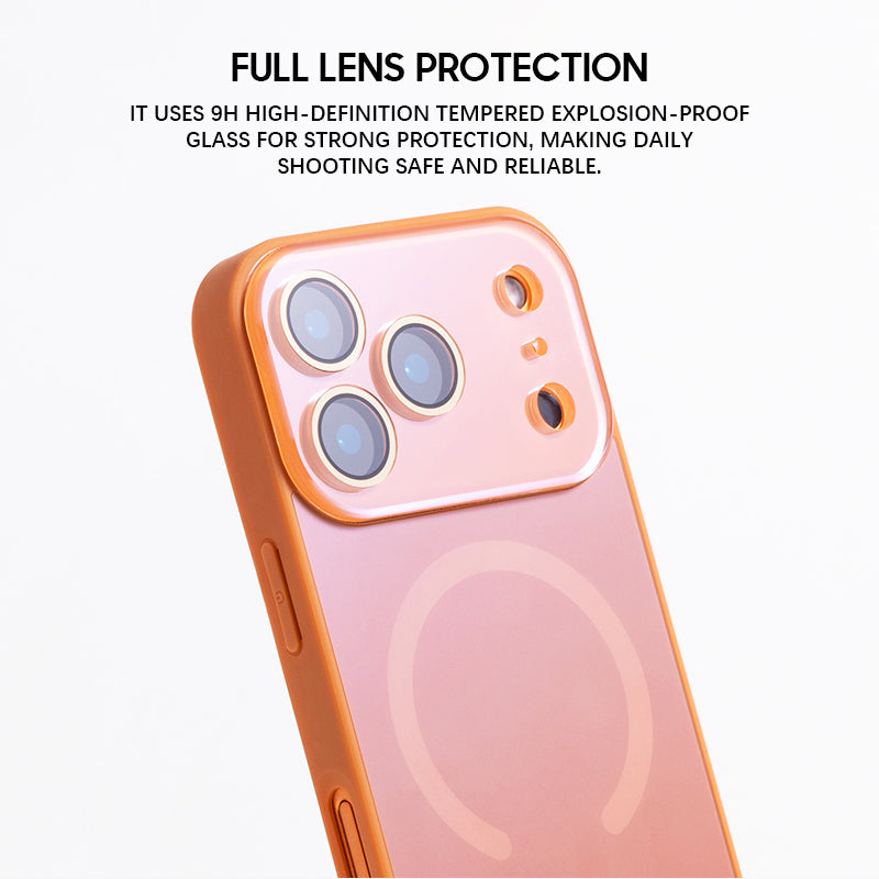 Orange | iPhone MagSafe Matte Mirror Case