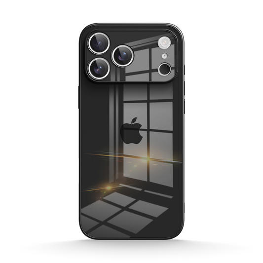 Black | iPhone Tempered Glass Phone Case