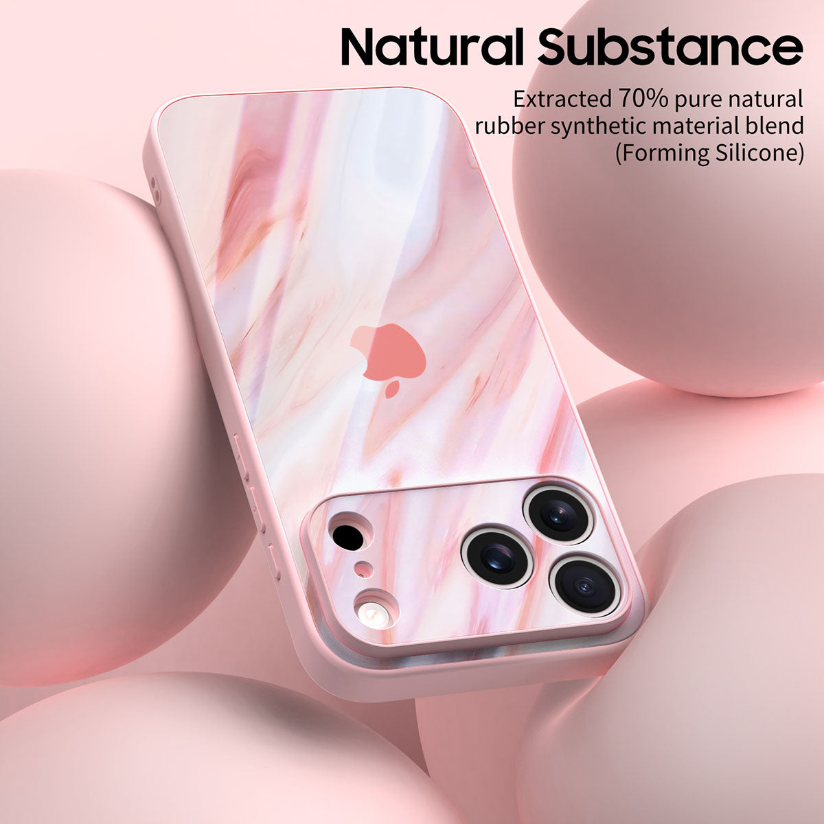 Gilt Powder | IPhone Series Tempered Glass Case