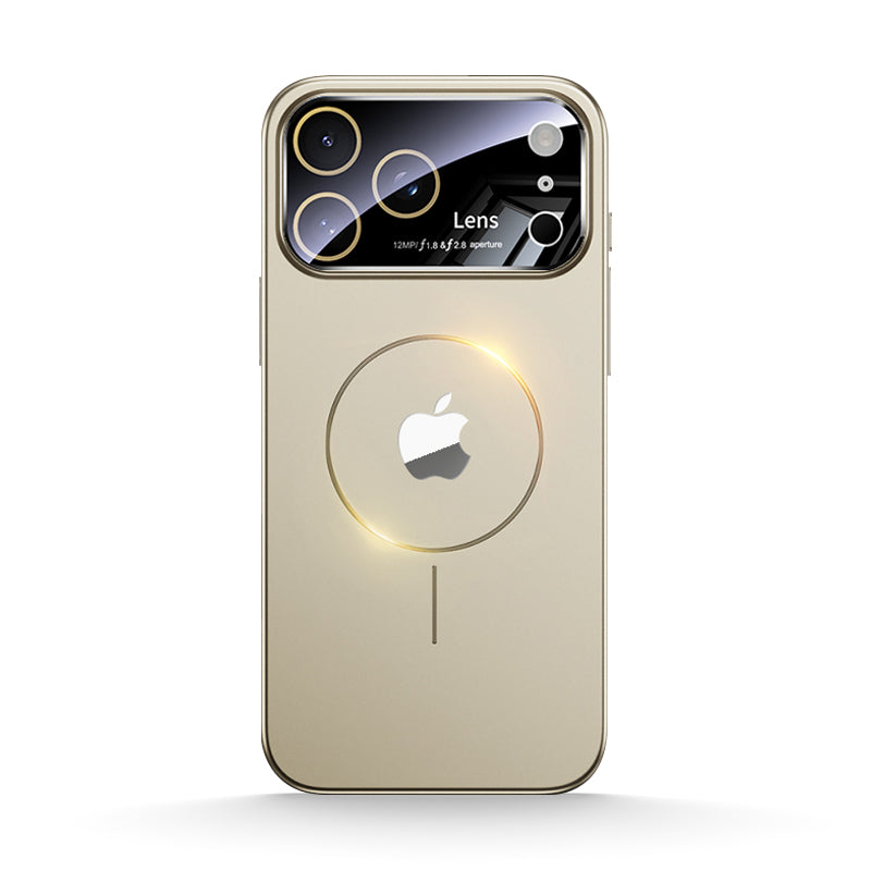 Titanium Gold | iPhone Magsafe Large Window Matte Case