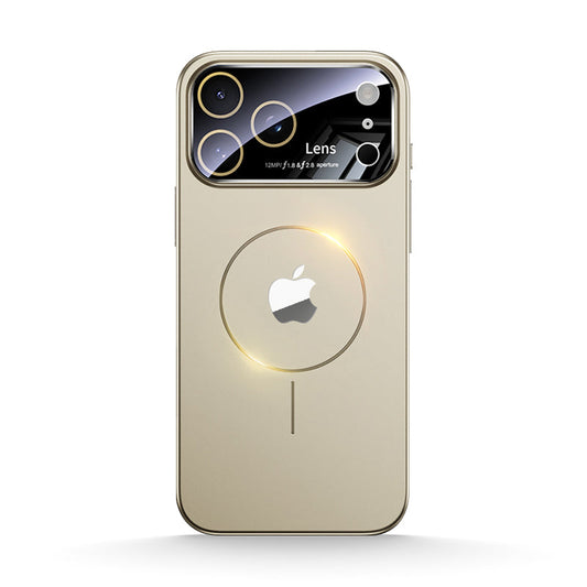 Titanium Gold | iPhone Magsafe Large Window Matte Case