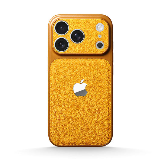 Yellow | iPhone Leather Texture Case