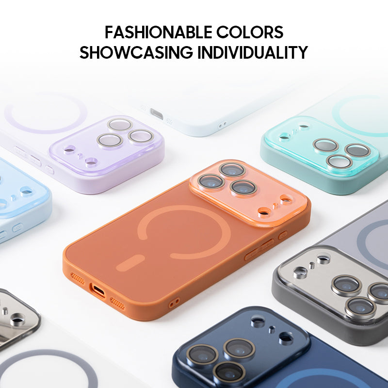 Orange | iPhone MagSafe Matte Mirror Case