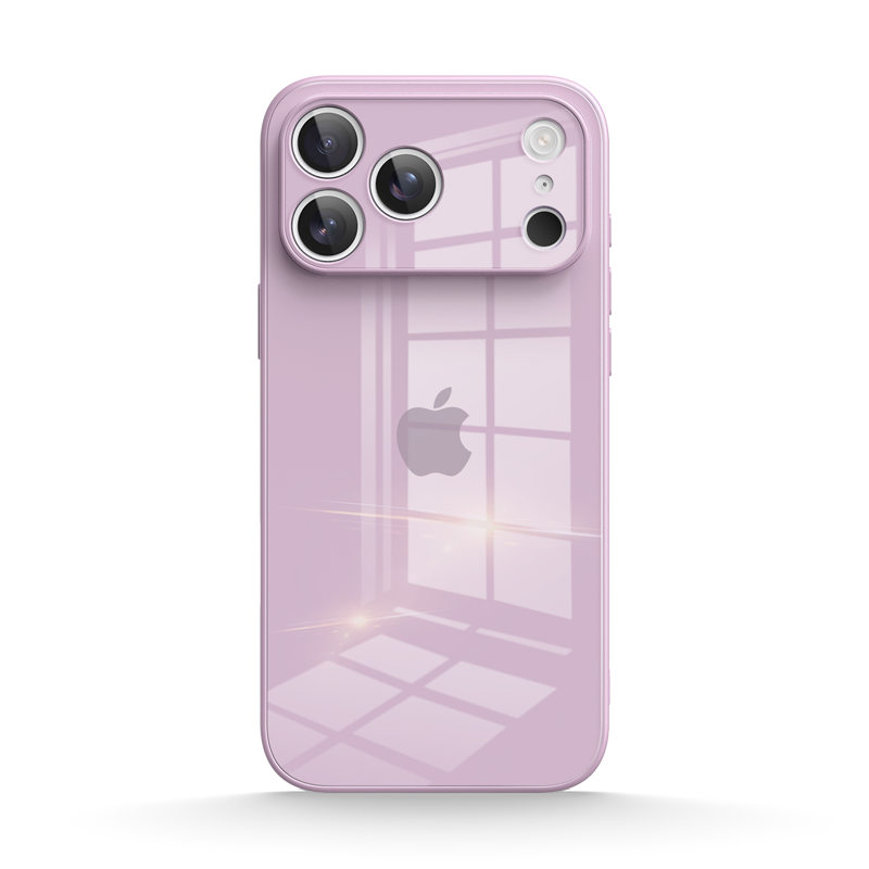 Grass Purple | iPhone Tempered Glass Phone Case
