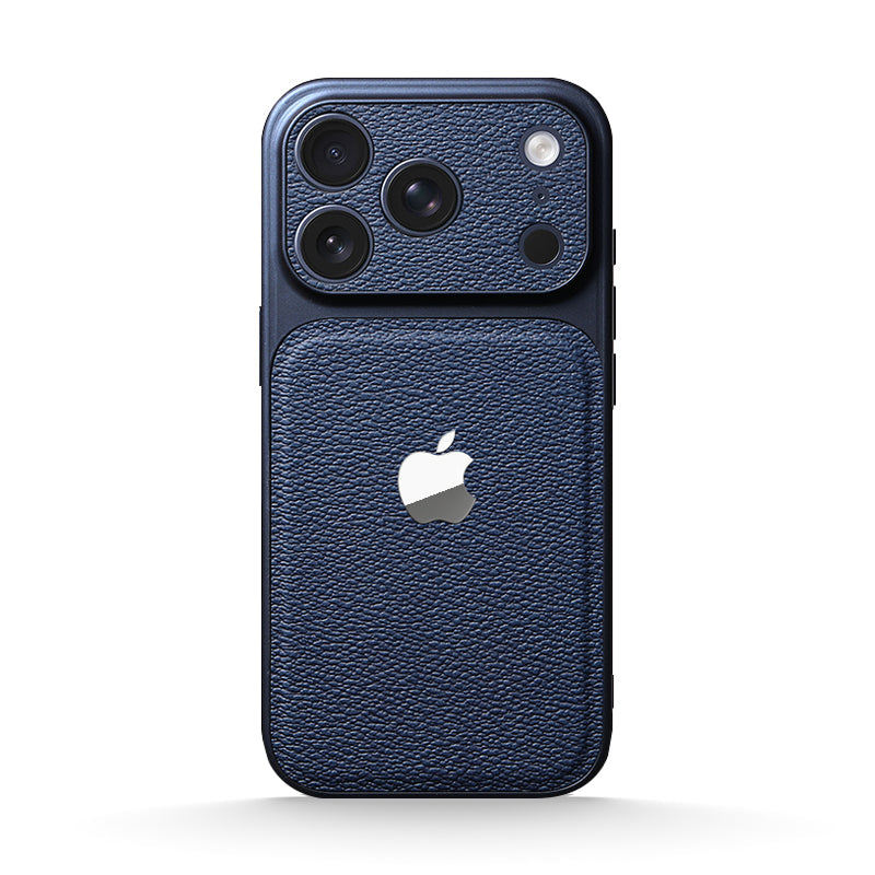 Dark Blue | iPhone Leather Texture Case