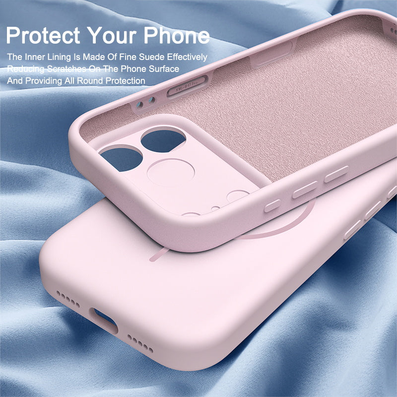 Grass Purple | iPhone Series Liquid Silicone MagSafe Case