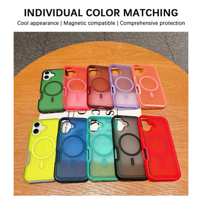 Fluorescent Green | iPhone Translucent Matte MagSafe Case