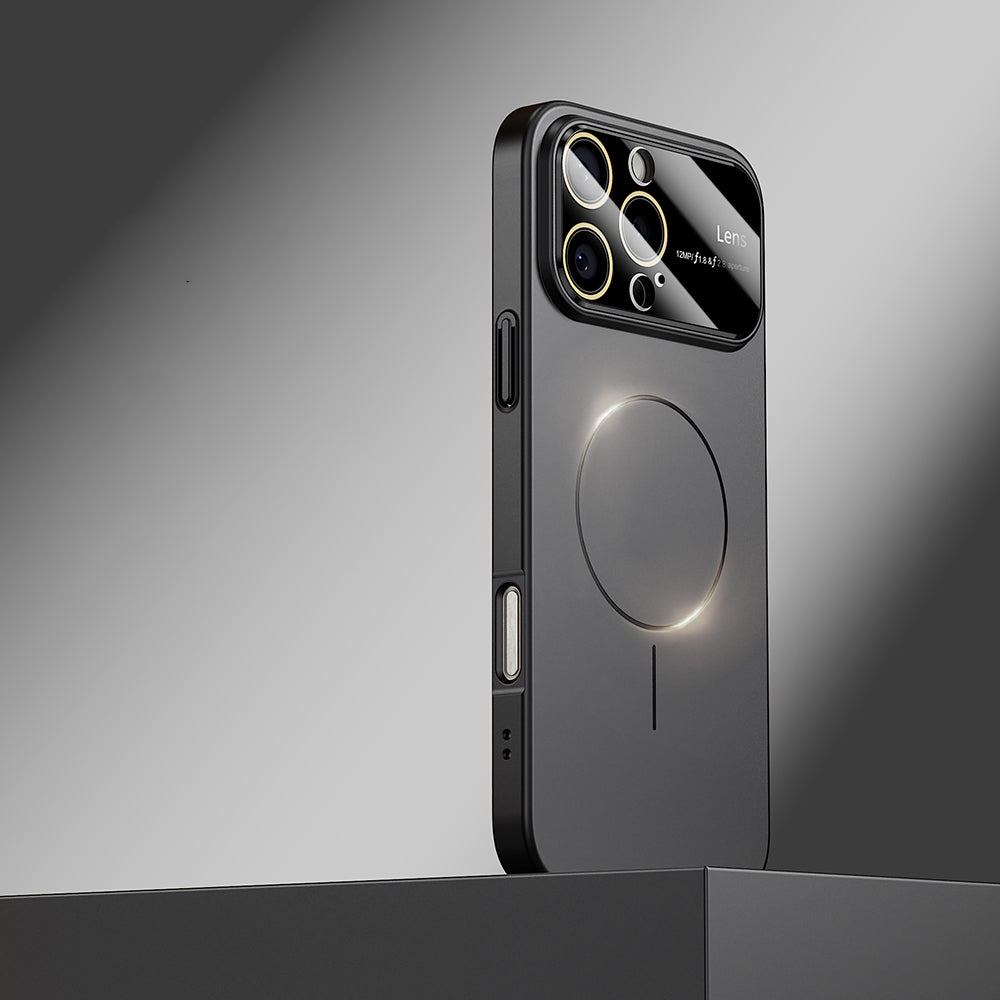 Noble Black | iPhone Magsafe Large Window Matte Case
