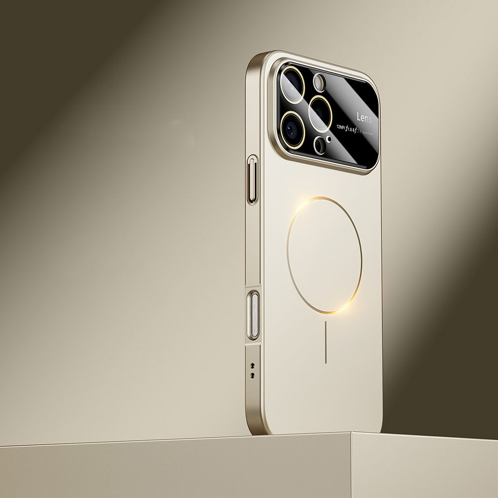 Titanium Gold | iPhone Magsafe Large Window Matte Case