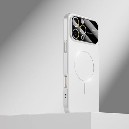 White | iPhone Magsafe Large Window Matte Case