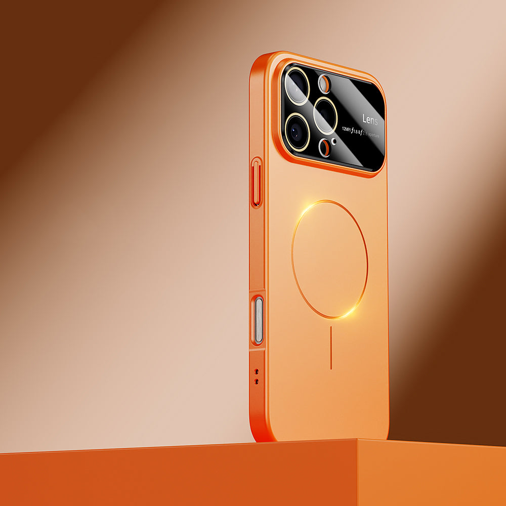 Vibrant Orange | iPhone Magsafe Large Window Matte Case