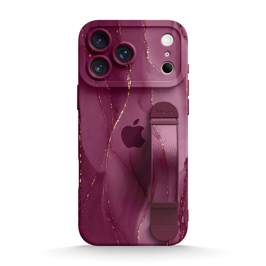 Gilt Plum Red | iPhone Series Multifunctional Wristband Case