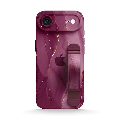 Gilt Plum Red | iPhone Series Multifunctional Wristband Case