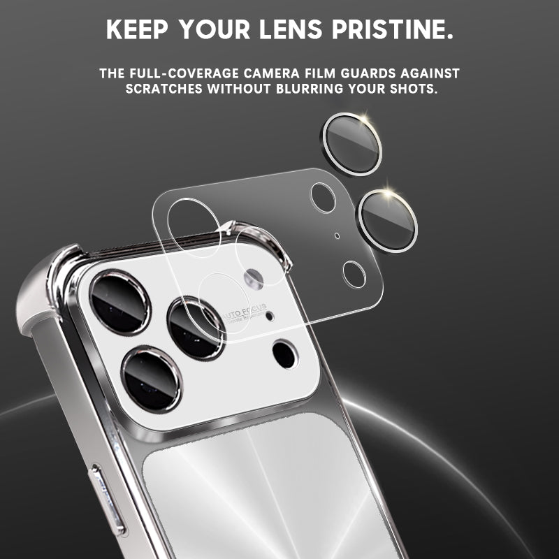 White | iPhone Four-Corner Iridescent Case