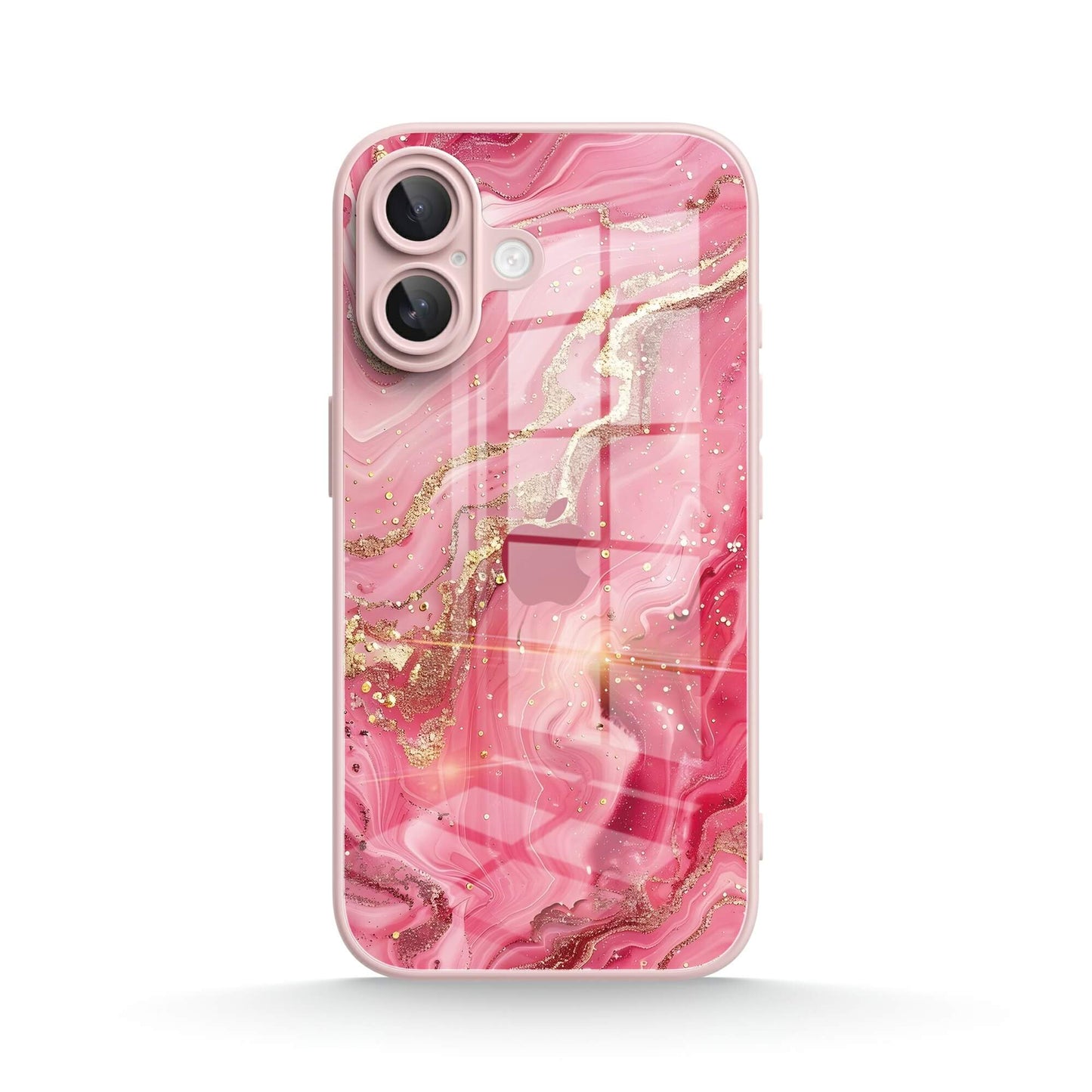 Gilt Powder | IPhone Series Tempered Glass Case