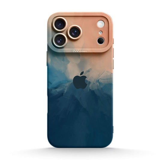 Beige Blue | IPhone Series Impact Resistant Protective Case