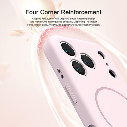 White | iPhone Series Liquid Silicone MagSafe Case