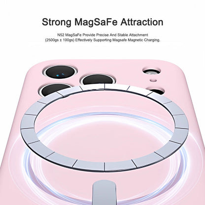 Light Cyan | iPhone Series Liquid Silicone MagSafe Case