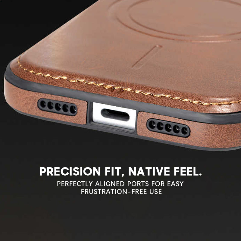 Gray | Leather MagSafe Case