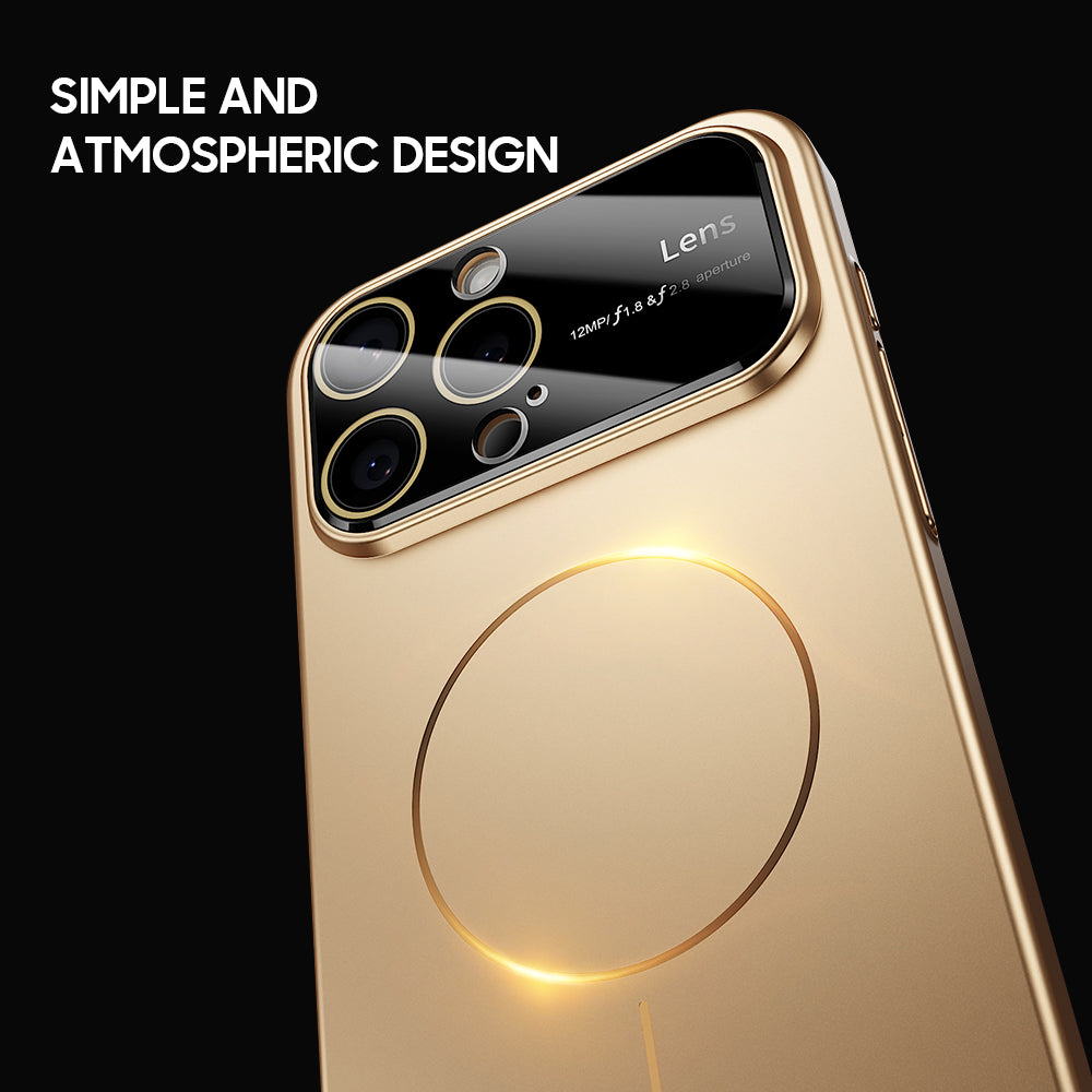 Titanium Gold | iPhone Magsafe Large Window Matte Case