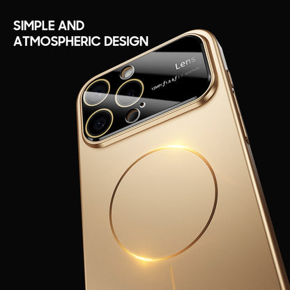 Titanium Gold | iPhone Magsafe Large Window Matte Case