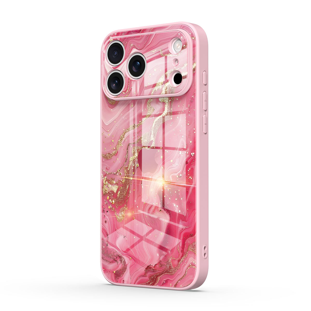 Gilt Powder | IPhone Series Tempered Glass Case