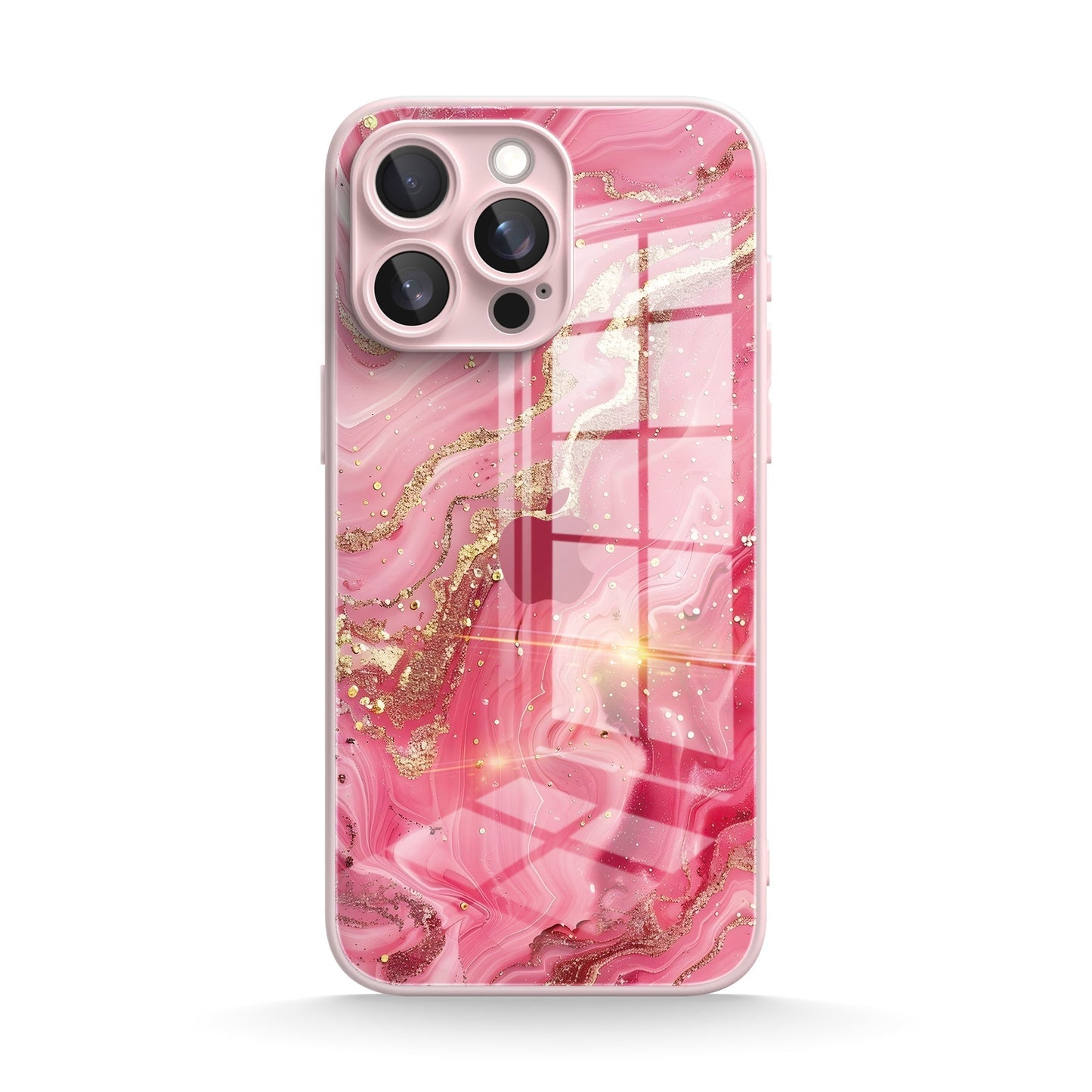 Gilt Powder | IPhone Series Tempered Glass Case