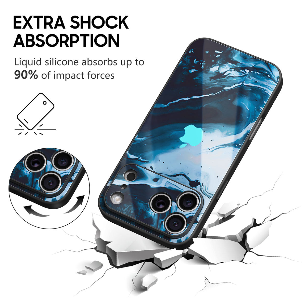 Phantom Mist | IPhone Series Tempered Glass Case