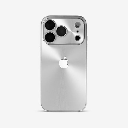 Silver White | iPhone Glare Metal Case