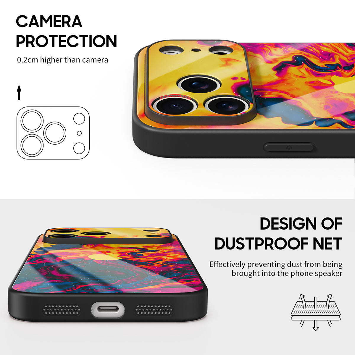 Phantom Mist | IPhone Series Tempered Glass Case