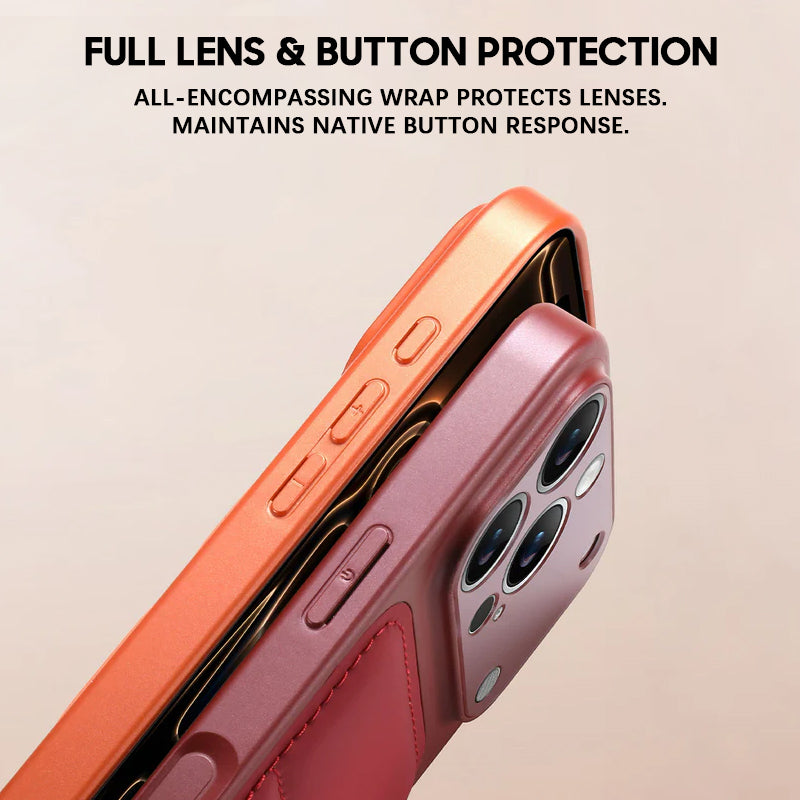 Orange | iPhone Puffer Leather Case