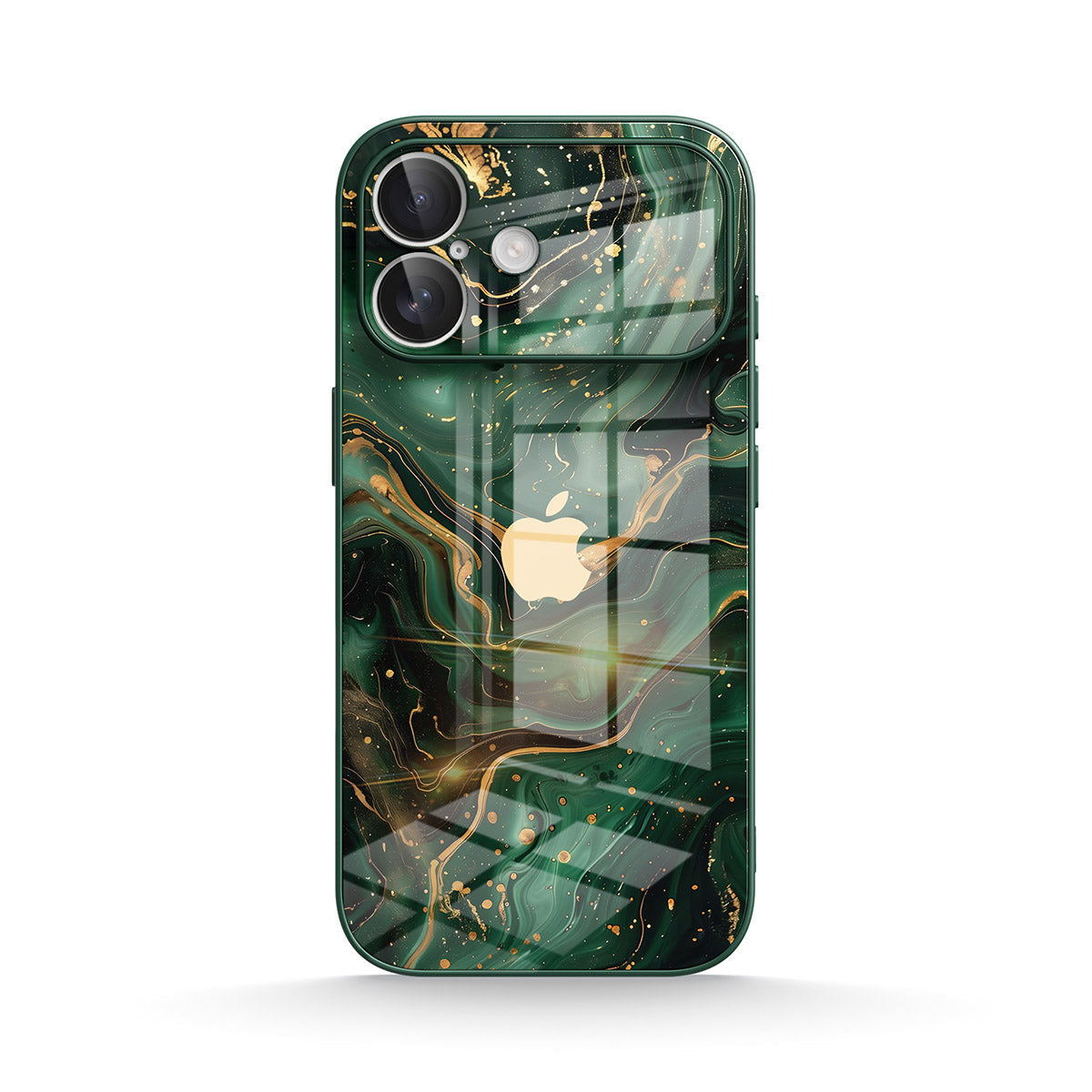 Gilded Green | iPhone Series Tempered Glass Case