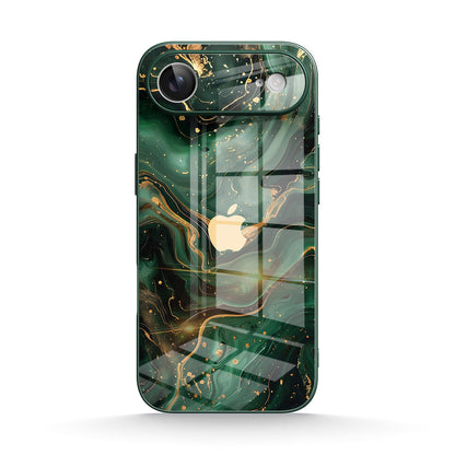 Gilded Green | iPhone Series Tempered Glass Case