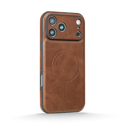 Dark brown | Leather MagSafe Case