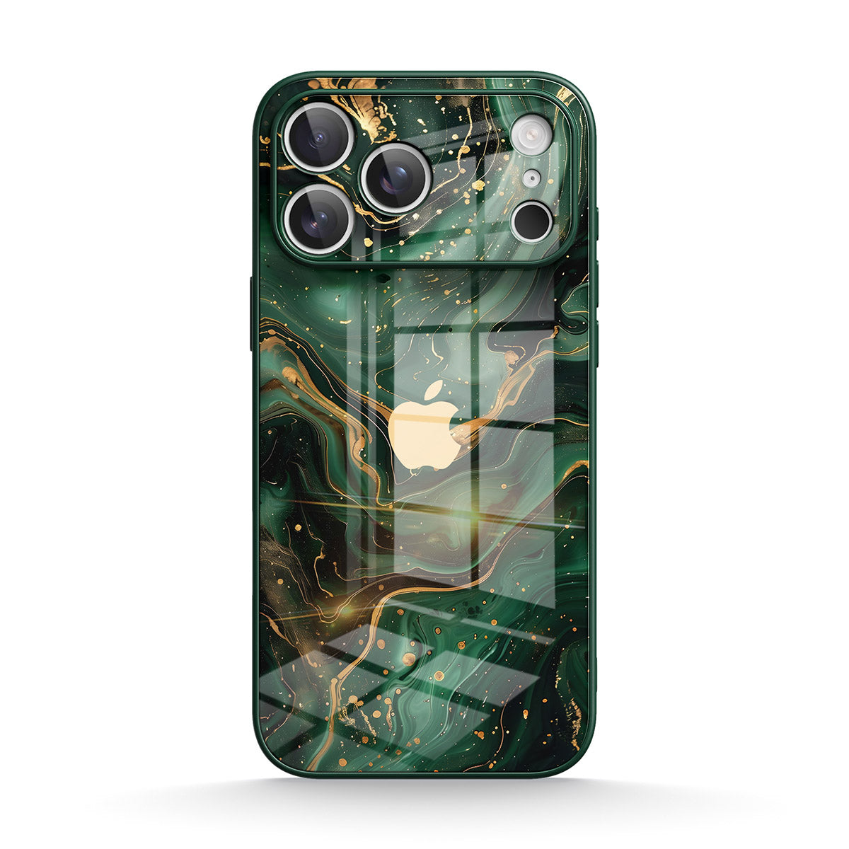Gilded Green | iPhone Series Tempered Glass Case